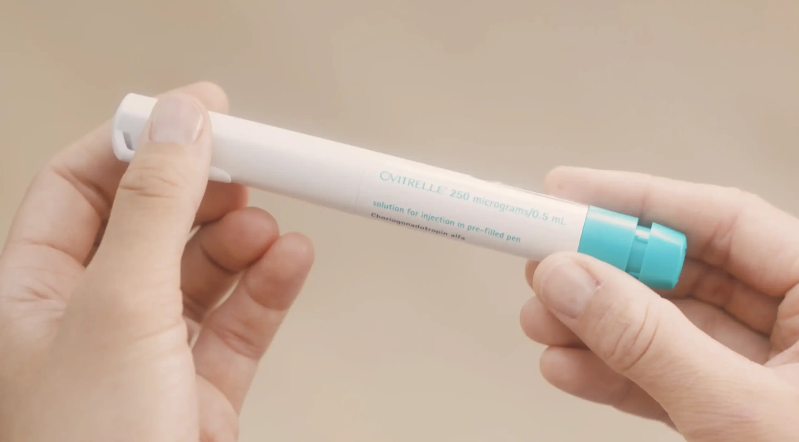 Ovitrelle Injektionspen zur Hormonbehandlung bei Kinderwunsch